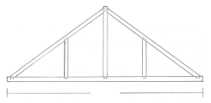 Douglas Fir King & Queen Post Truss