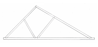 Douglas Fir Offset Tied Queen Trusses