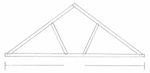 Douglas Fir Tied Queen Trusses