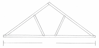 Tied Queen Truss in Douglas Fir_I Douglas Fir Tied Queen Trusses